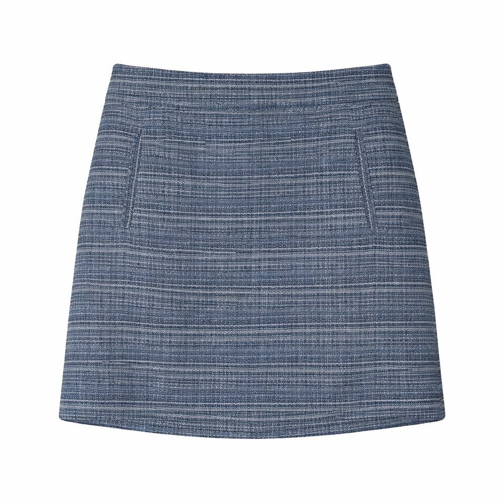 Ann Taylor LOFT Women’s Blue White Lined Mini Skirt Size 6